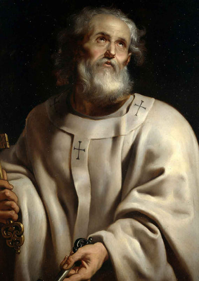 Apostle Saint Peter Painting by Peter Paul Rubens Bible Art Print (6 Sizes)