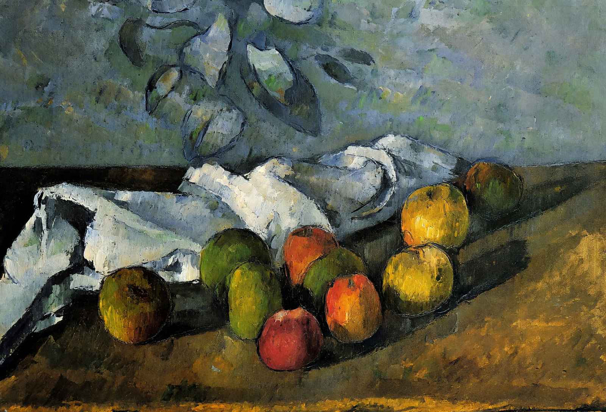Apples and a Napkin 1880 Painting by Paul Cezanne Art Print (6 Sizes)