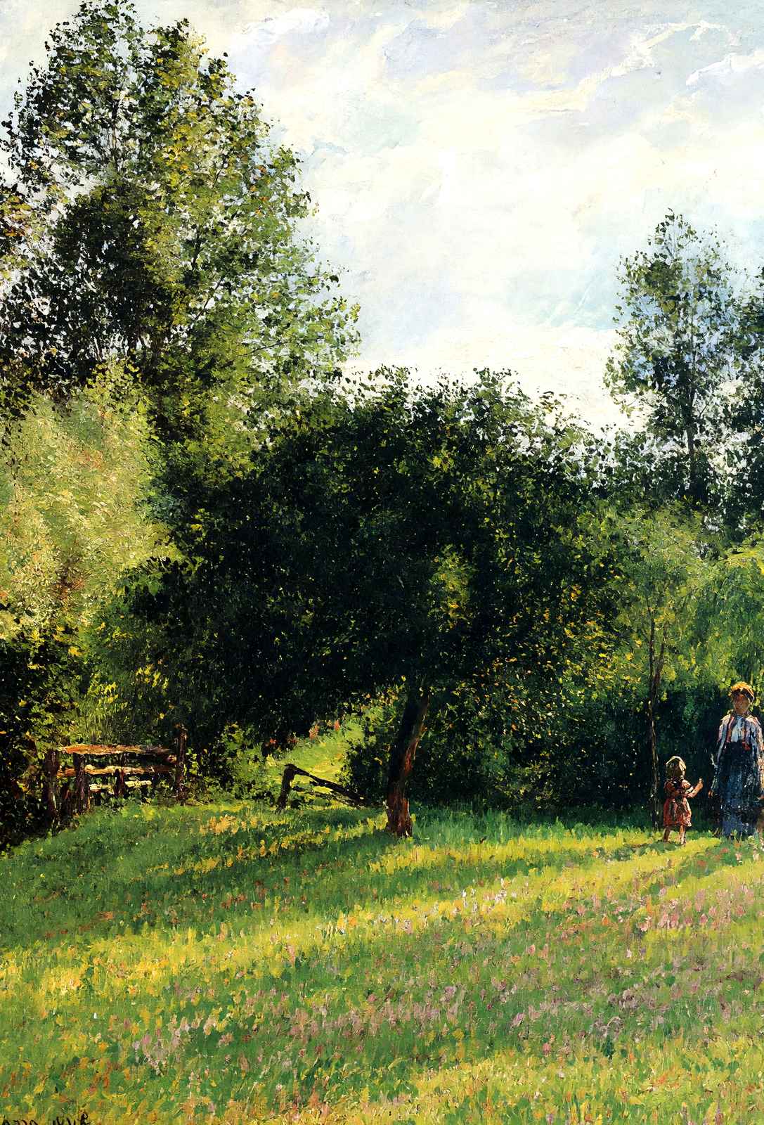 Apple Trees, Sunset, Eragny Art Print 1896 by Camille Pissarro (6 Sizes)