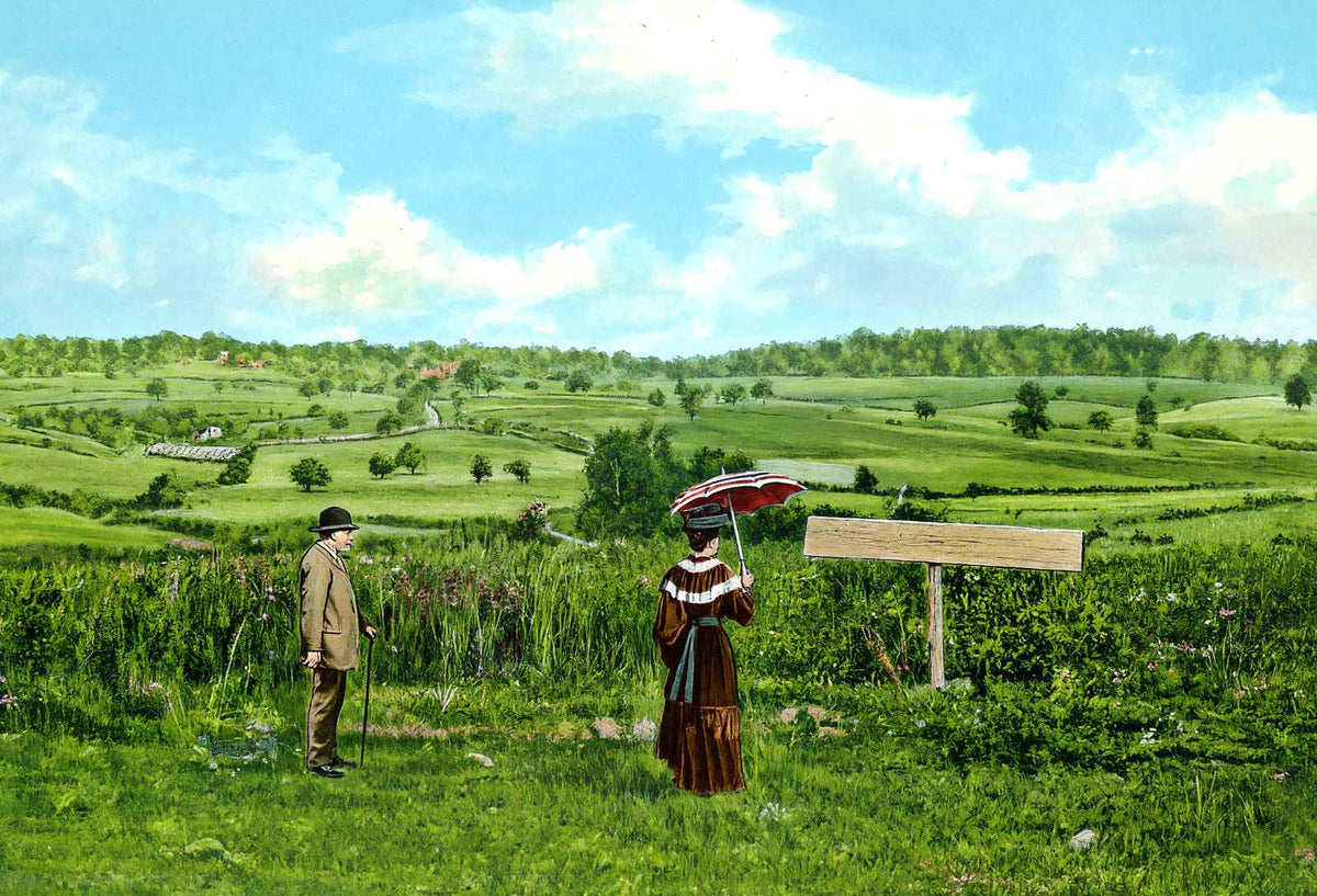 Where Lee and Grant Met Appomattox VA in 1908 Vintage Print (7 Sizes)