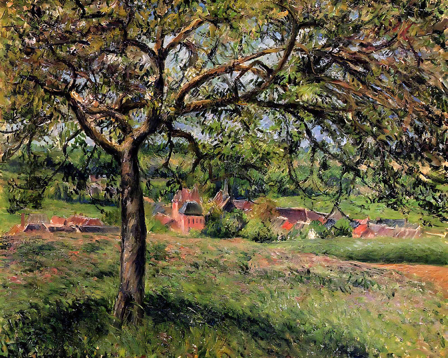 Apple Tree at Eragny Painting by Camille Pissarro 8x10" Art Print - Acid Free