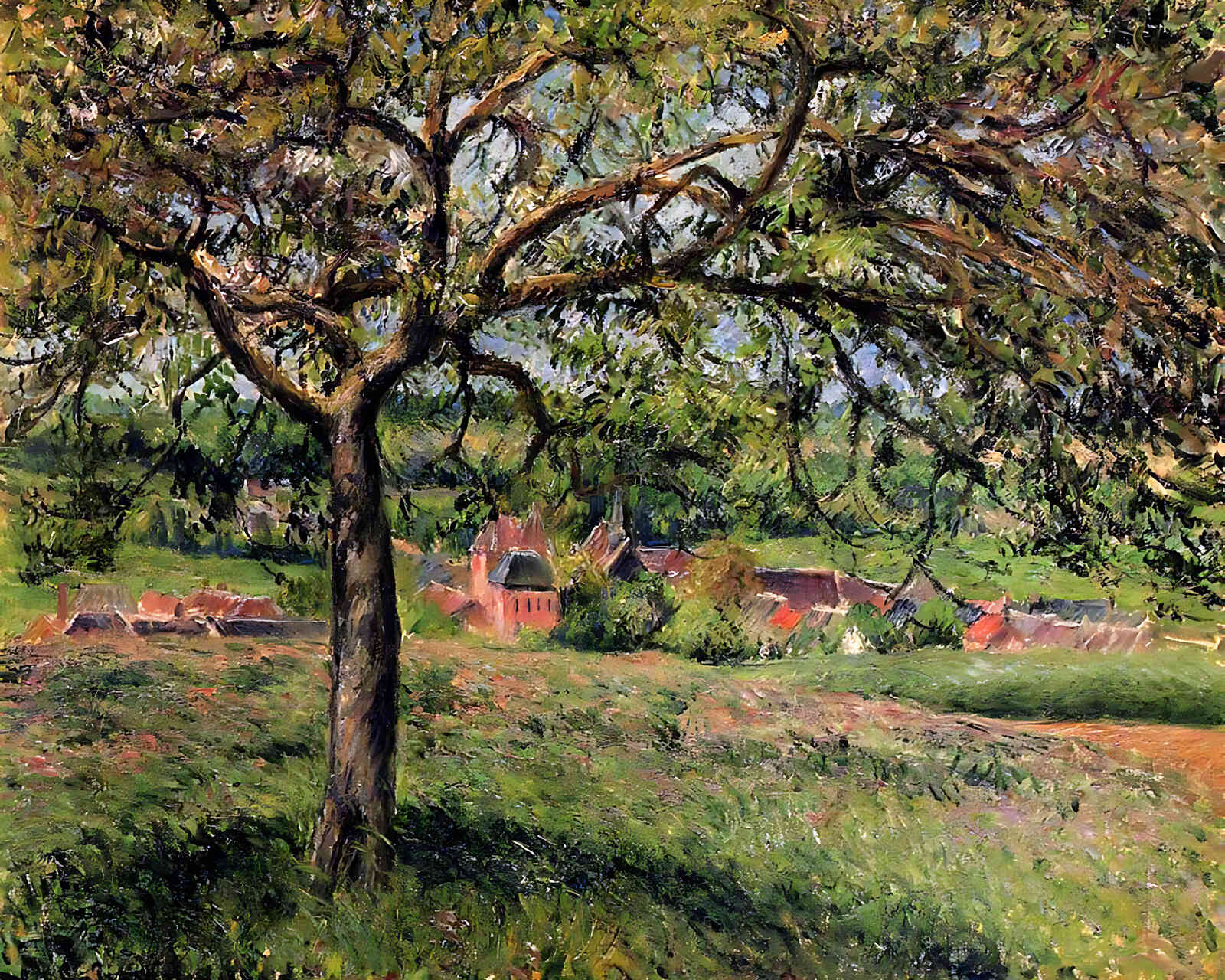 Apple Tree at Eragny Painting by Camille Pissarro 8x10" Art Print - Acid Free