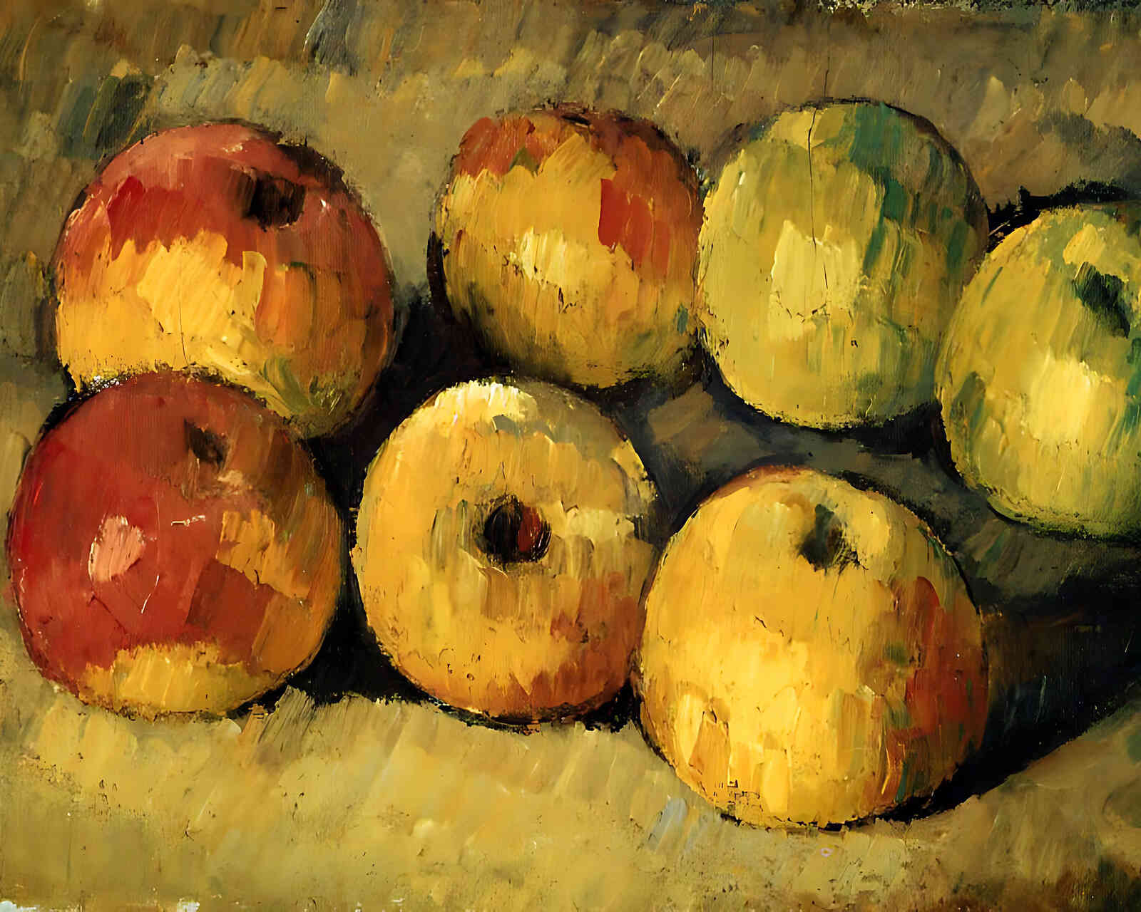 Apples Painting by Paul Cezanne 8x10" Art Print (Premium Print)