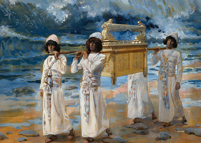 Ark Passes Over the Jordan Bible Art Print Painting by James Tissot (6 Sizes)