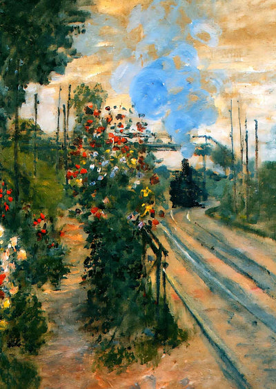 Arriving at Montegeron 1876 Painting by Claude Monet Art Print (6 Sizes)