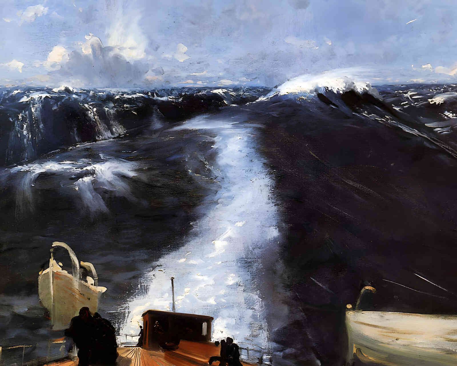 Atlantic Storm 1876 Painting by John Singer Sargent 8x10" Art Print