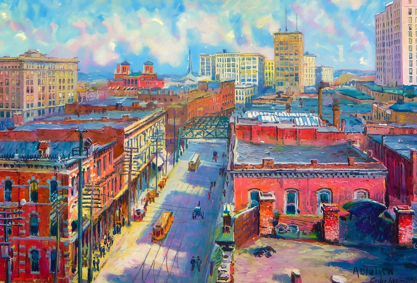 Atlanta Day View in 1905 Art Print (7 Sizes) - Archival Paper