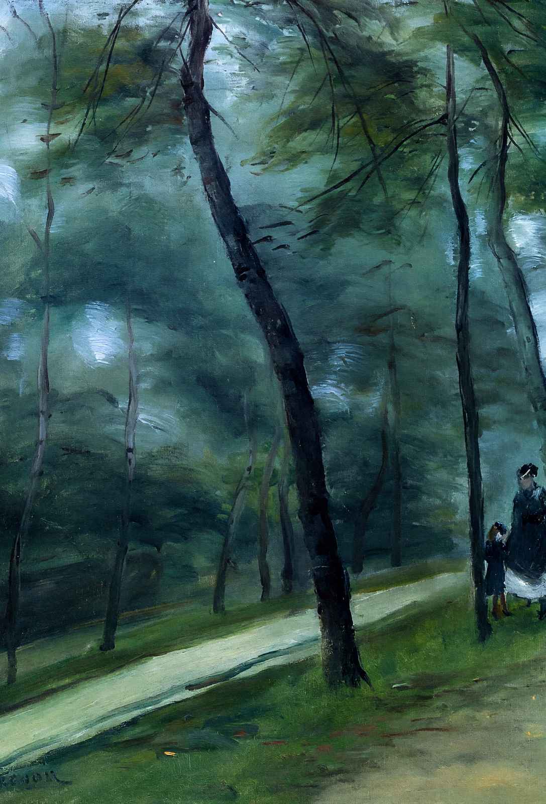 A Walk in the Woods (Madame Lecoeur and Her Children) 1870 Art Print (6 Sizes)
