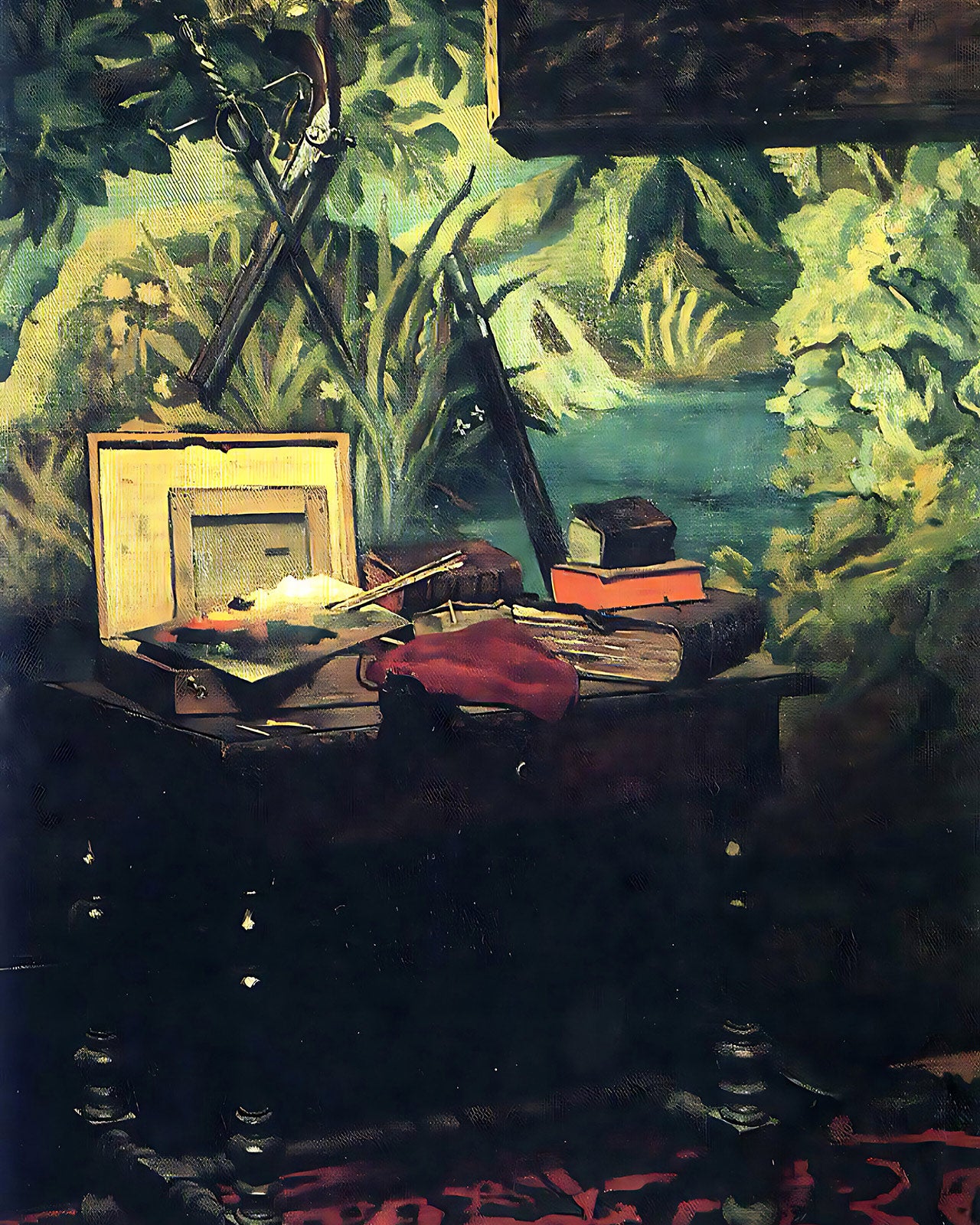 A Corner of the Studio Painting by Claude Monet 8x10" Art Print