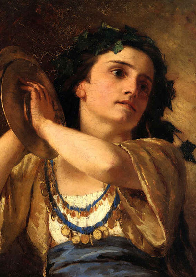 Bacchante Art Print 1872 Painting by Mary Cassatt (6 Sizes) - High Quality