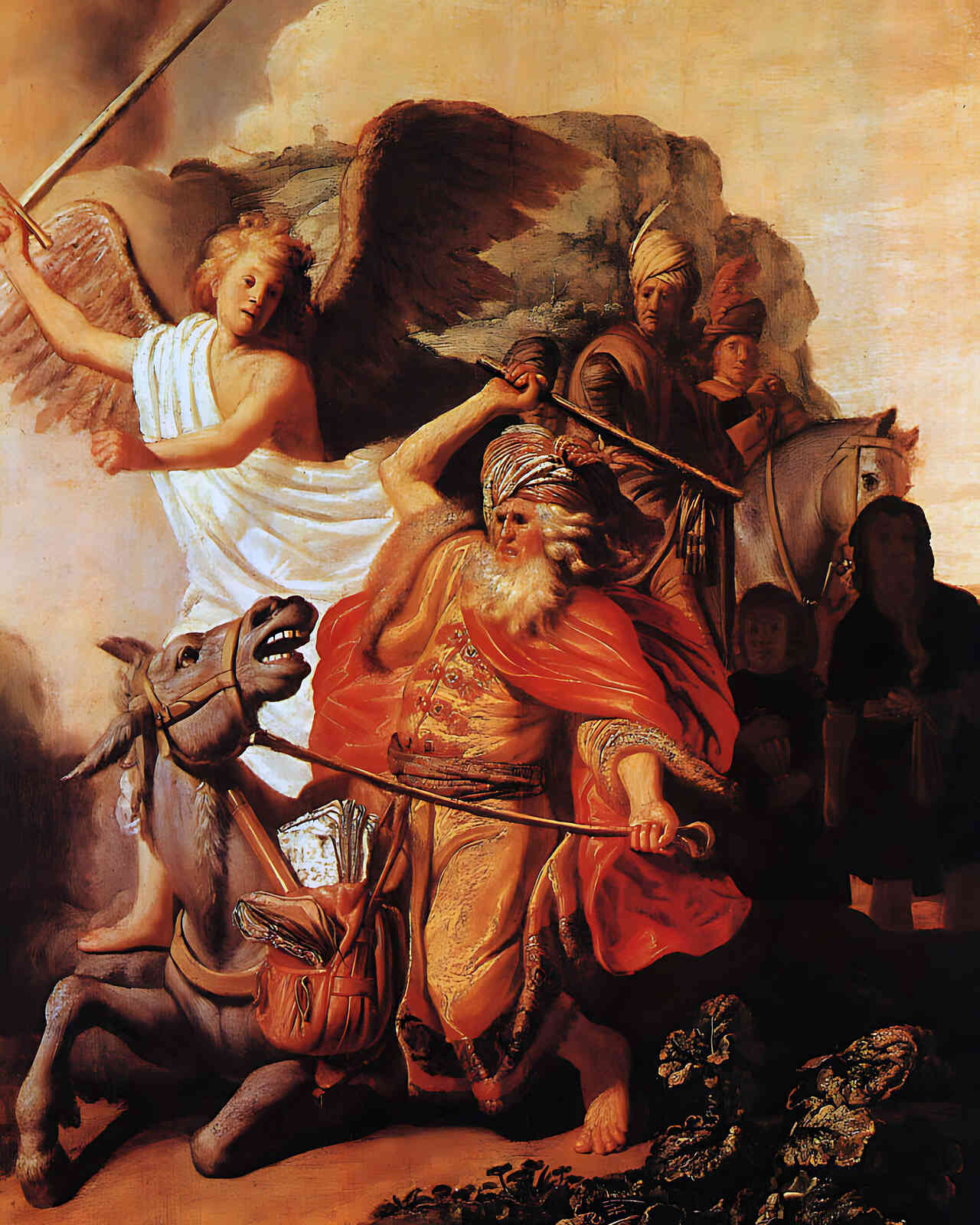 Balaam's Ass Painting by Rembrandt 8x10" Art Print - Acid Free