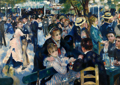 Bal du Moulin de la Galette by Pierre-Auguste Renoir Art Print (6 Sizes)