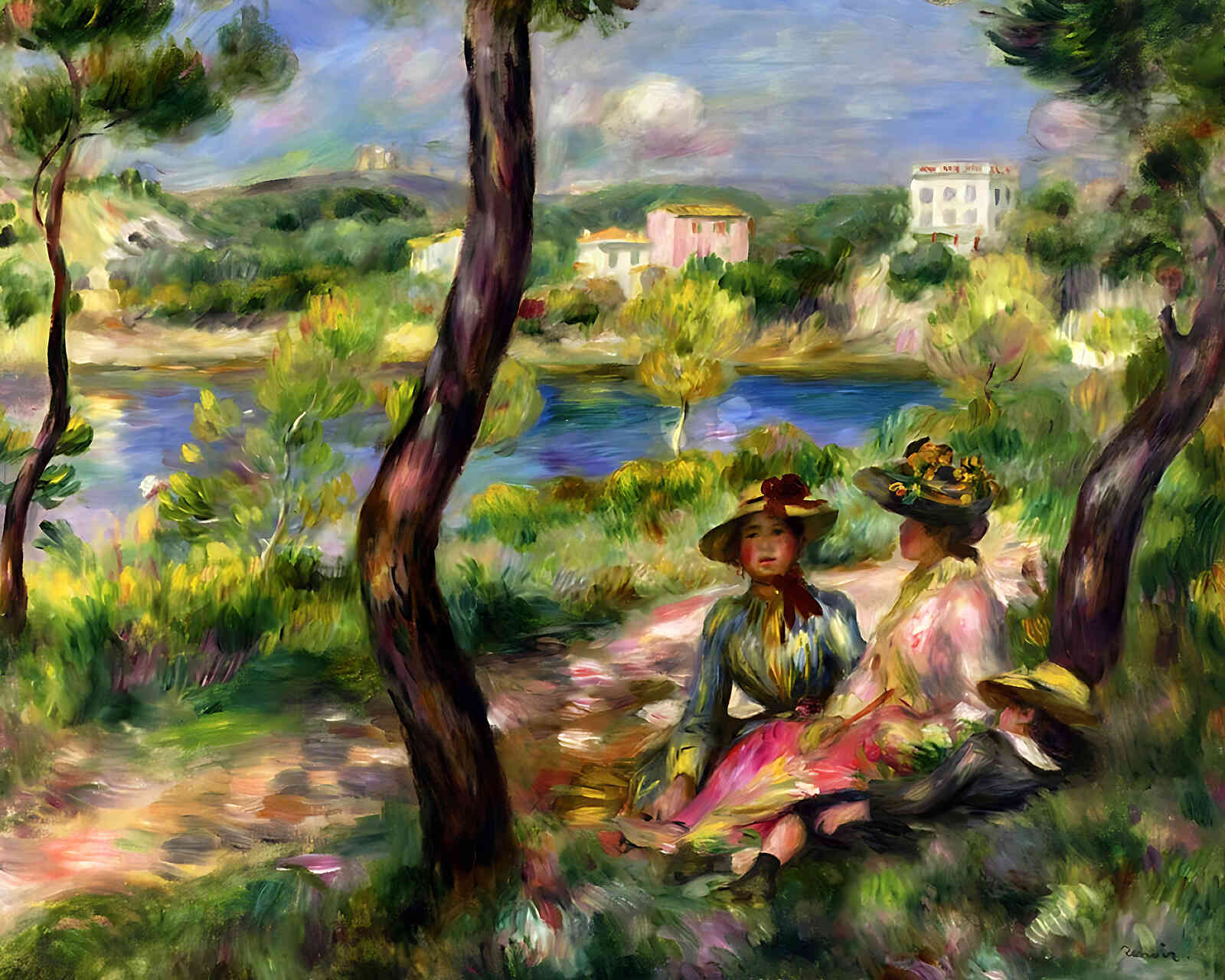 Beaulieu Painting by Pierre-Auguste Renoir 8x10" Art Print (Premium Print)