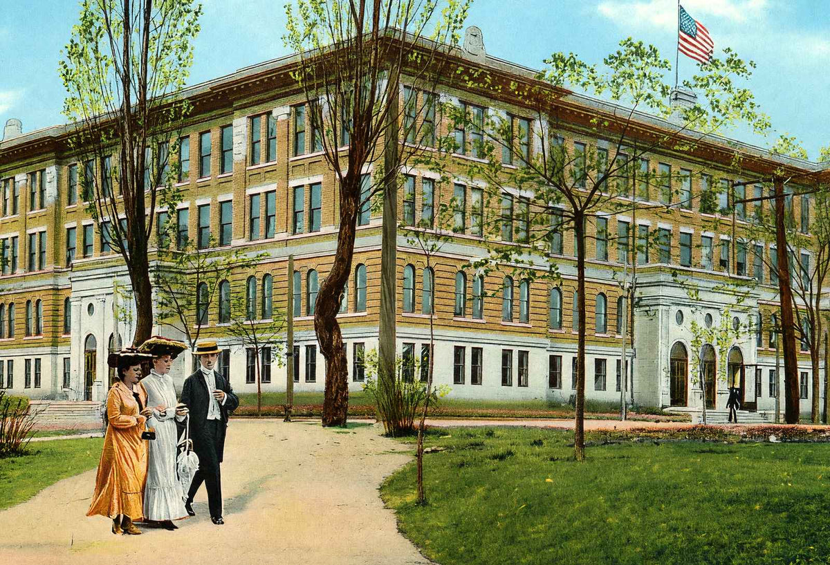 Birmingham High School Birmingham Alabama in 1906 Vintage Print (7 Sizes)