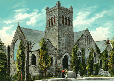St Mary's on the Highlands Birmingham Alabama in 1906 Vintage Print (7 Sizes)