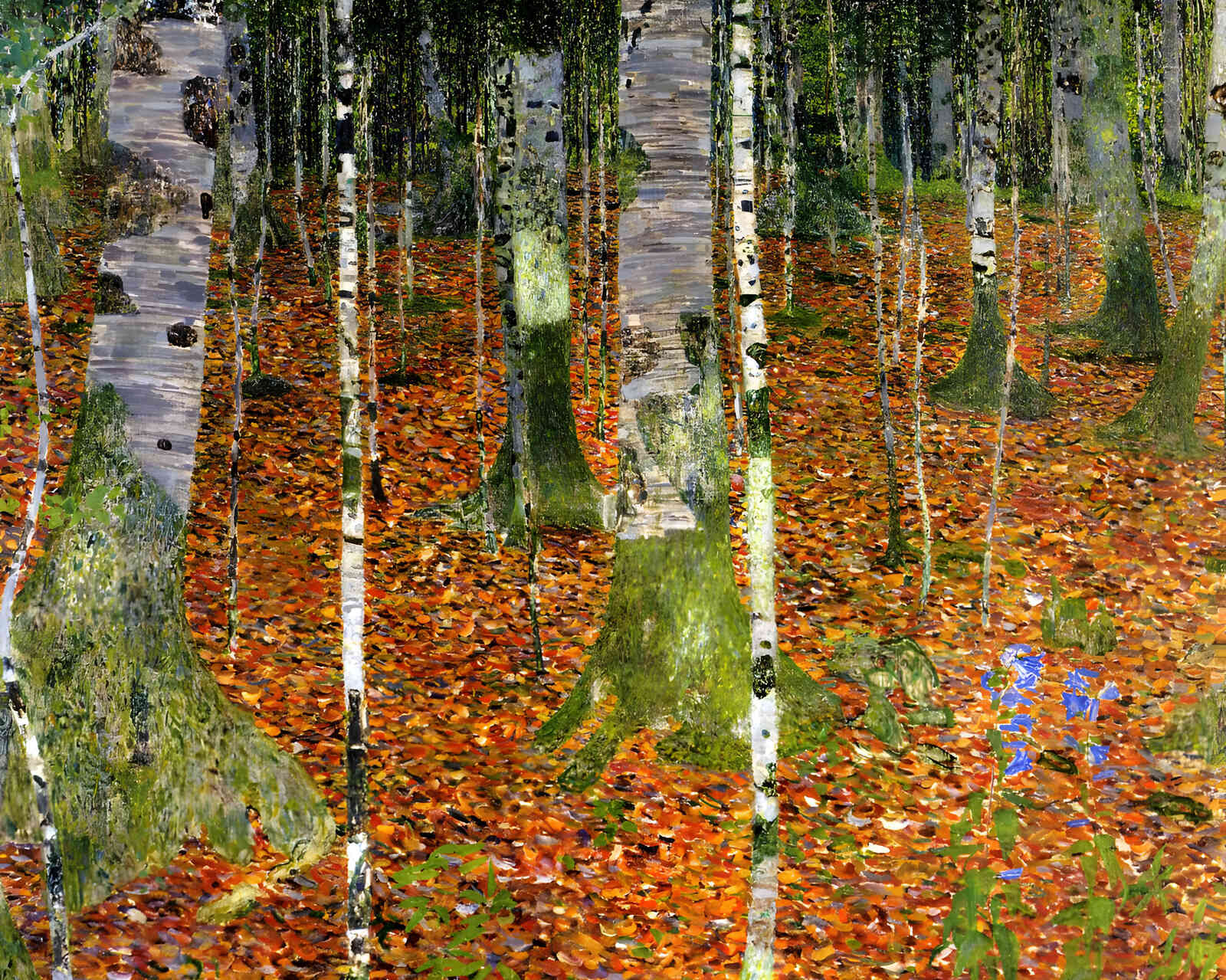 Birch Forest 1903 Painting by Gustav Klimt 8x10" Art Print