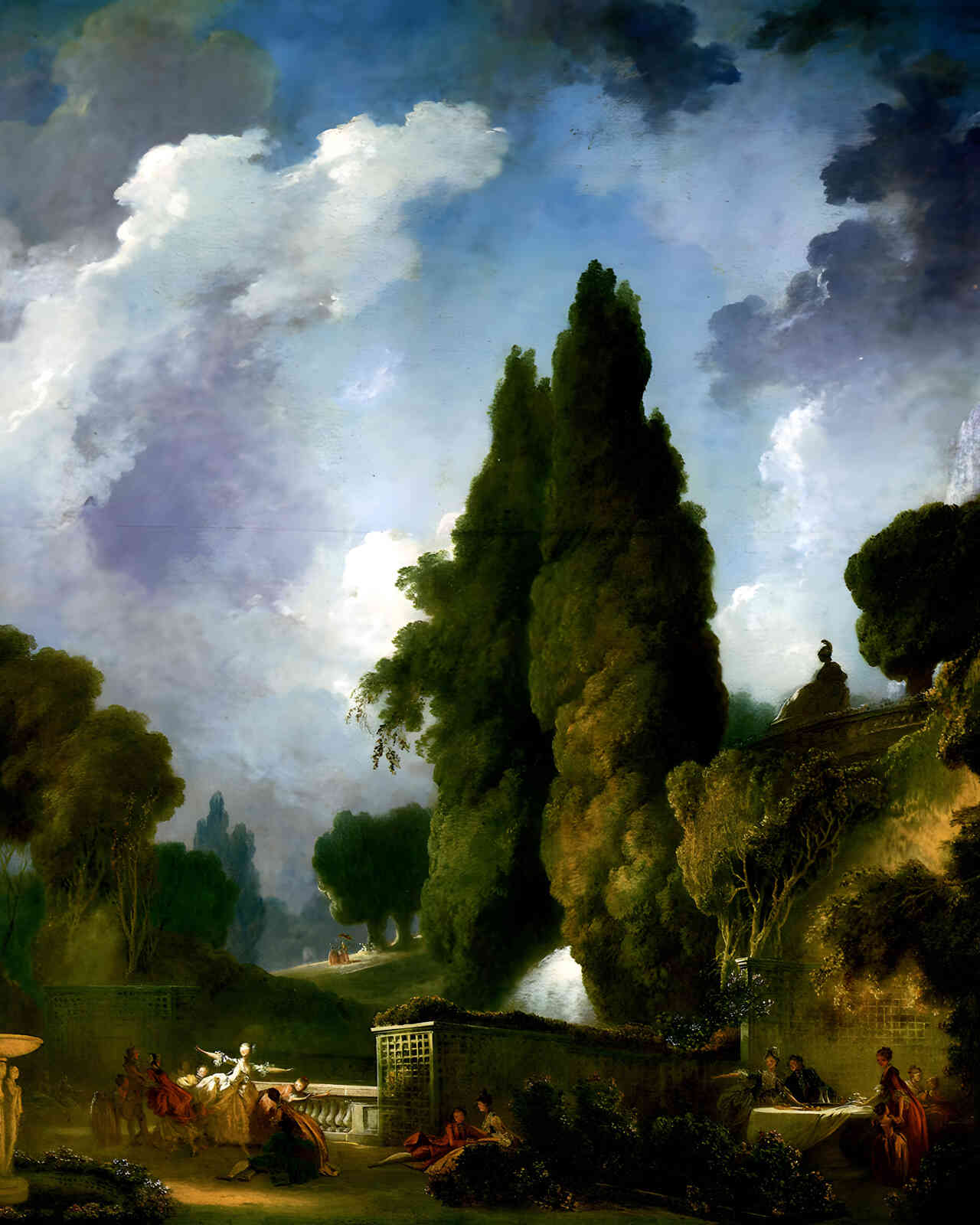 Blind Man's Buff 1776 Painting by Jean-Honore Fragonard 8x10" Art Print