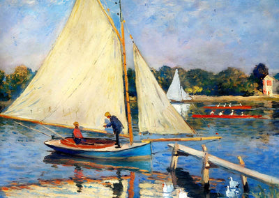 Boaters at Argenteuil Art Print 1874 Painting by Claude Monet (6 Sizes)
