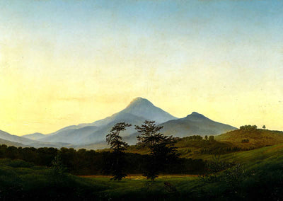 Bohemian Landscape 1808 Painting by Caspar David Friedrich Art Print (6 Sizes)