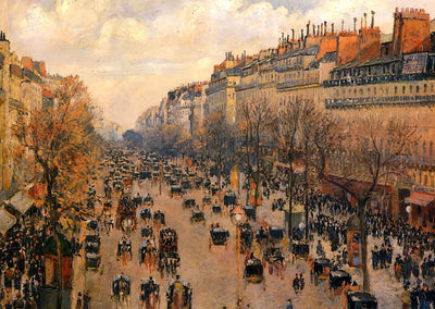 Boulevard Montmartre Afternoon, Sunlight 1897 by Pissarro Art Print (6 Sizes)