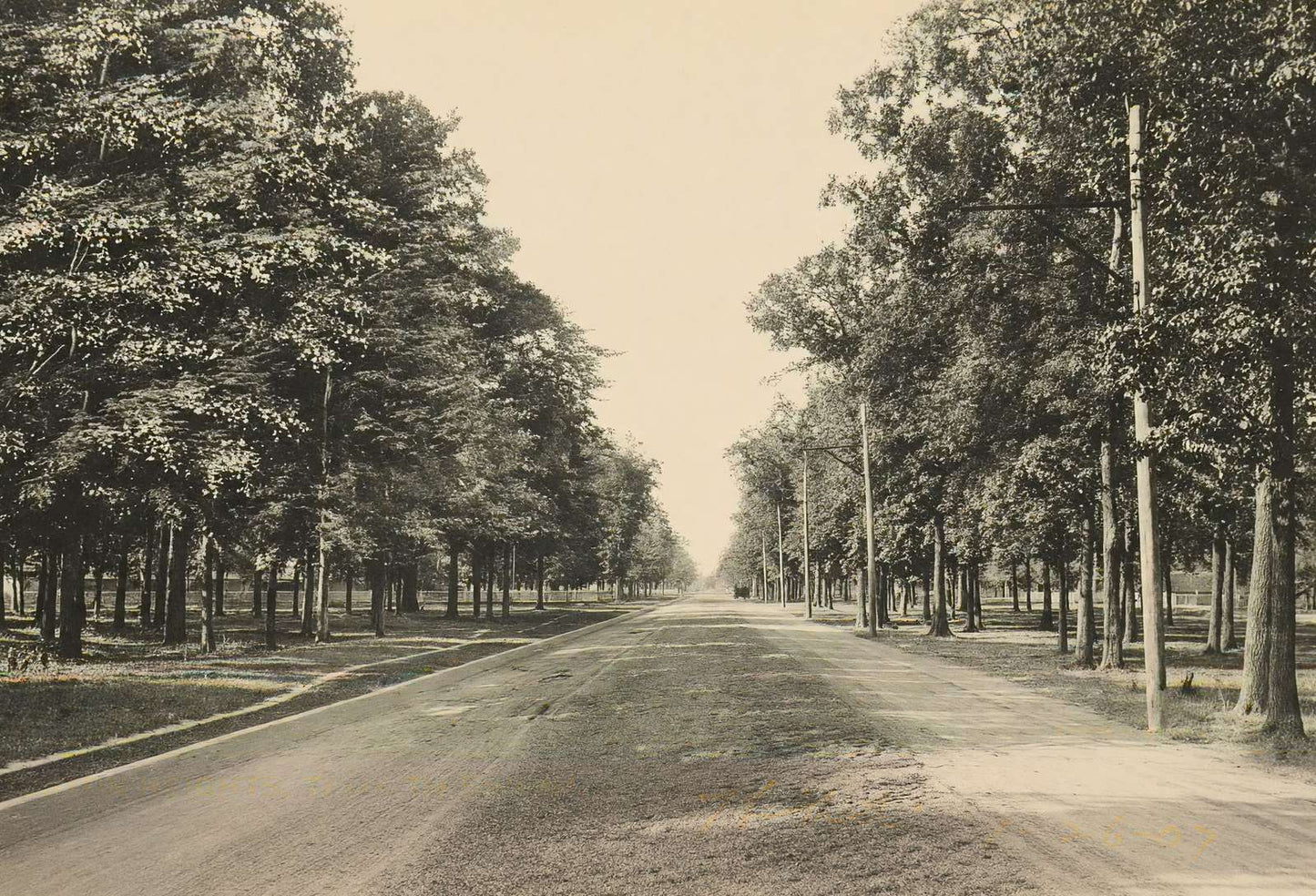 The Boulevard Houston Heights in 1906 Vintage Print (7 Sizes) - Reproduction