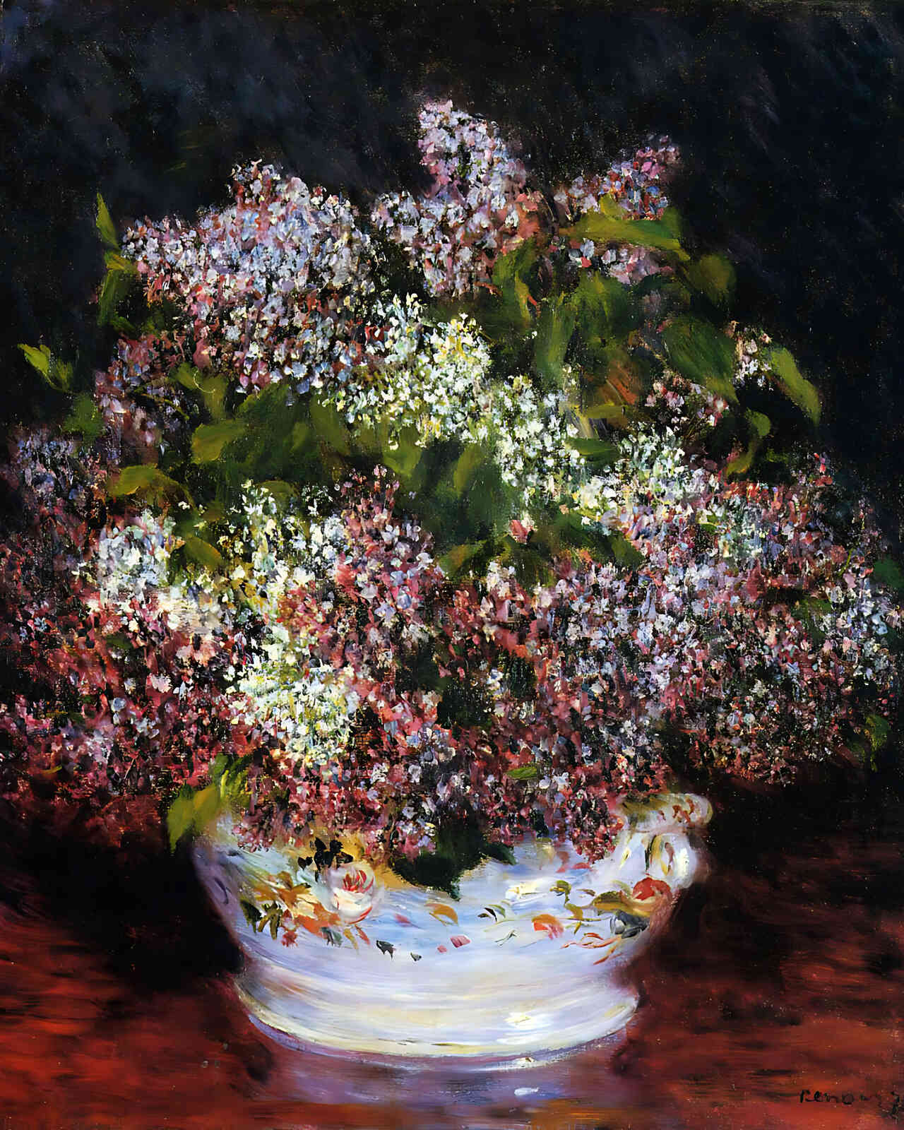 Bouquet of Flowers () Painting by Pierre-Auguste Renoir 8x10" Art Print