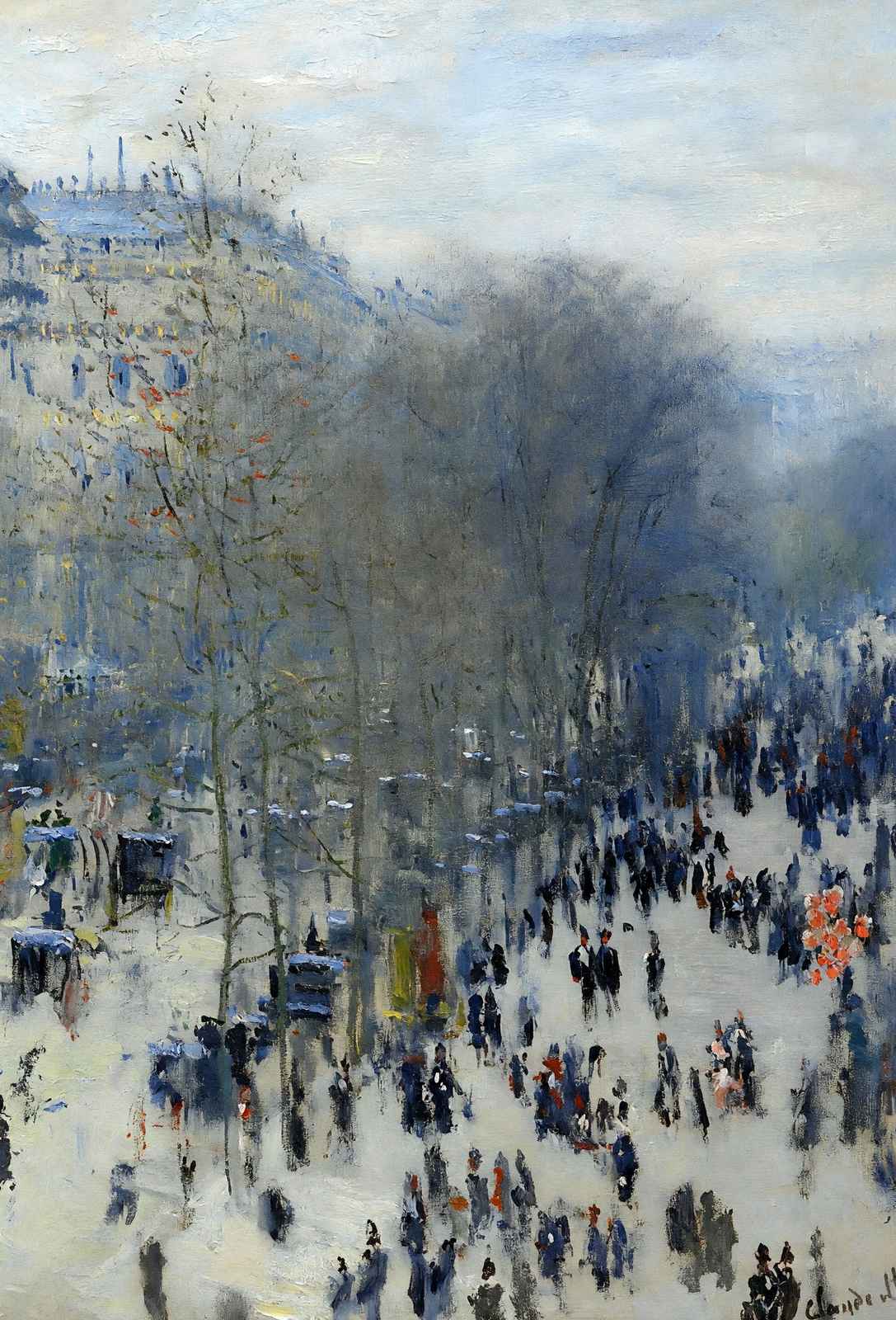 Boulevard des Capucines Art Print Painting by Claude Monet (6 Sizes) - Restored