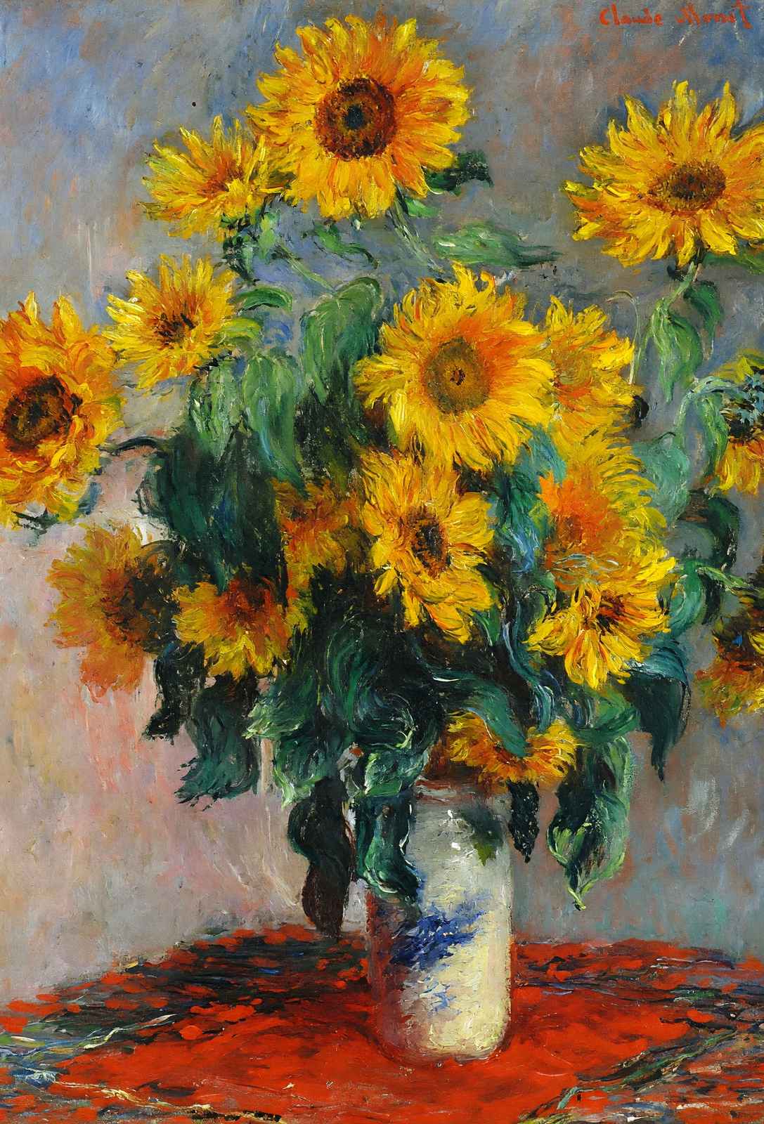 Bouquet of Sunflowers 1880 Painting by Claude Monet Art Print (6 Sizes)