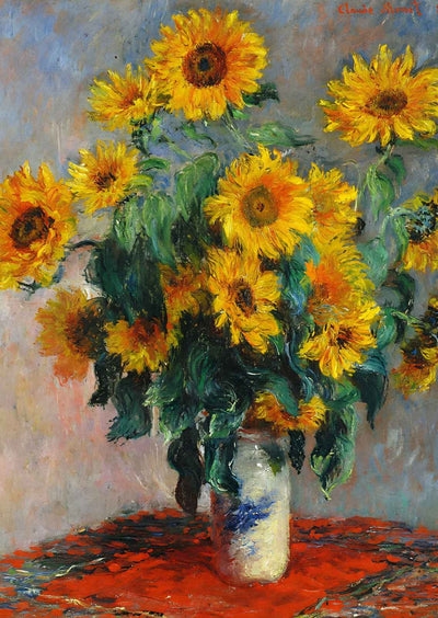 Bouquet of Sunflowers 1880 Painting by Claude Monet Art Print (6 Sizes)