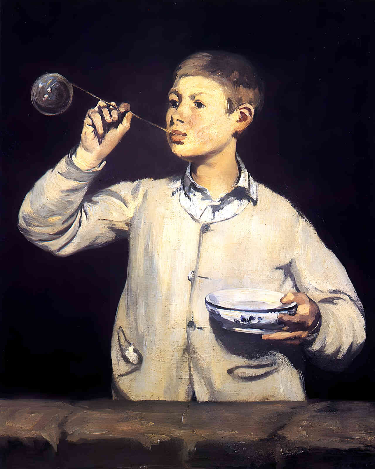 Boy Blowing Bubbles 1869 Painting by Edouard Manet 8x10" Art Print