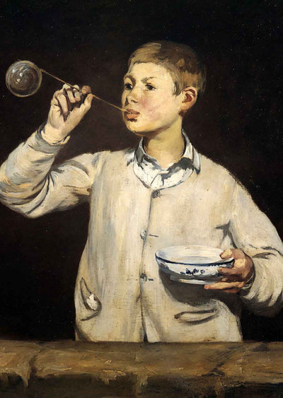 Boy Blowing Bubbles 1869 Painting by Edouard Manet Art Print (6 Sizes)