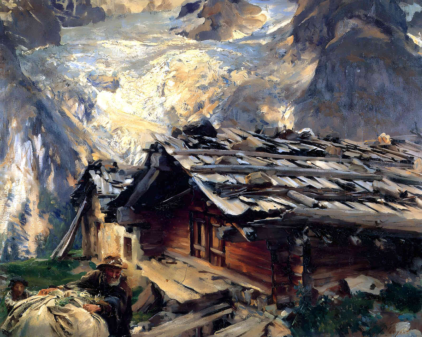 Brenva Glacier 1909 Painting by John Singer Sargent 8x10" Art Print