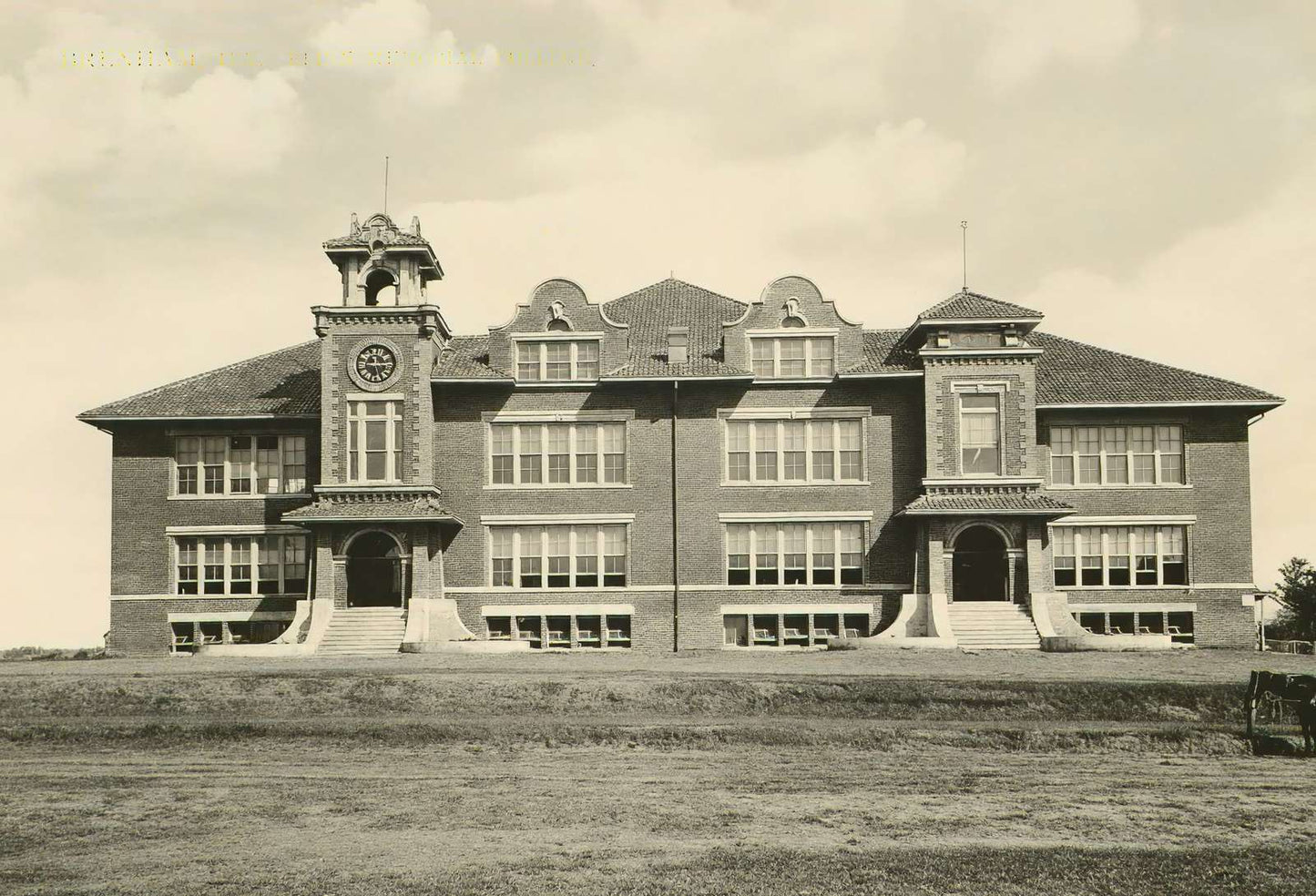 Brenham Texas Blinn Memorial College in 1908 Vintage Print (7 Sizes)