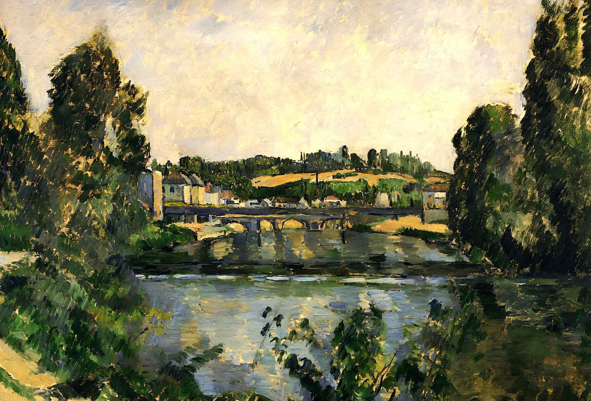 Bridge and Waterfall at Pontoise Art Print 1881 by Paul Cezanne (6 Sizes)
