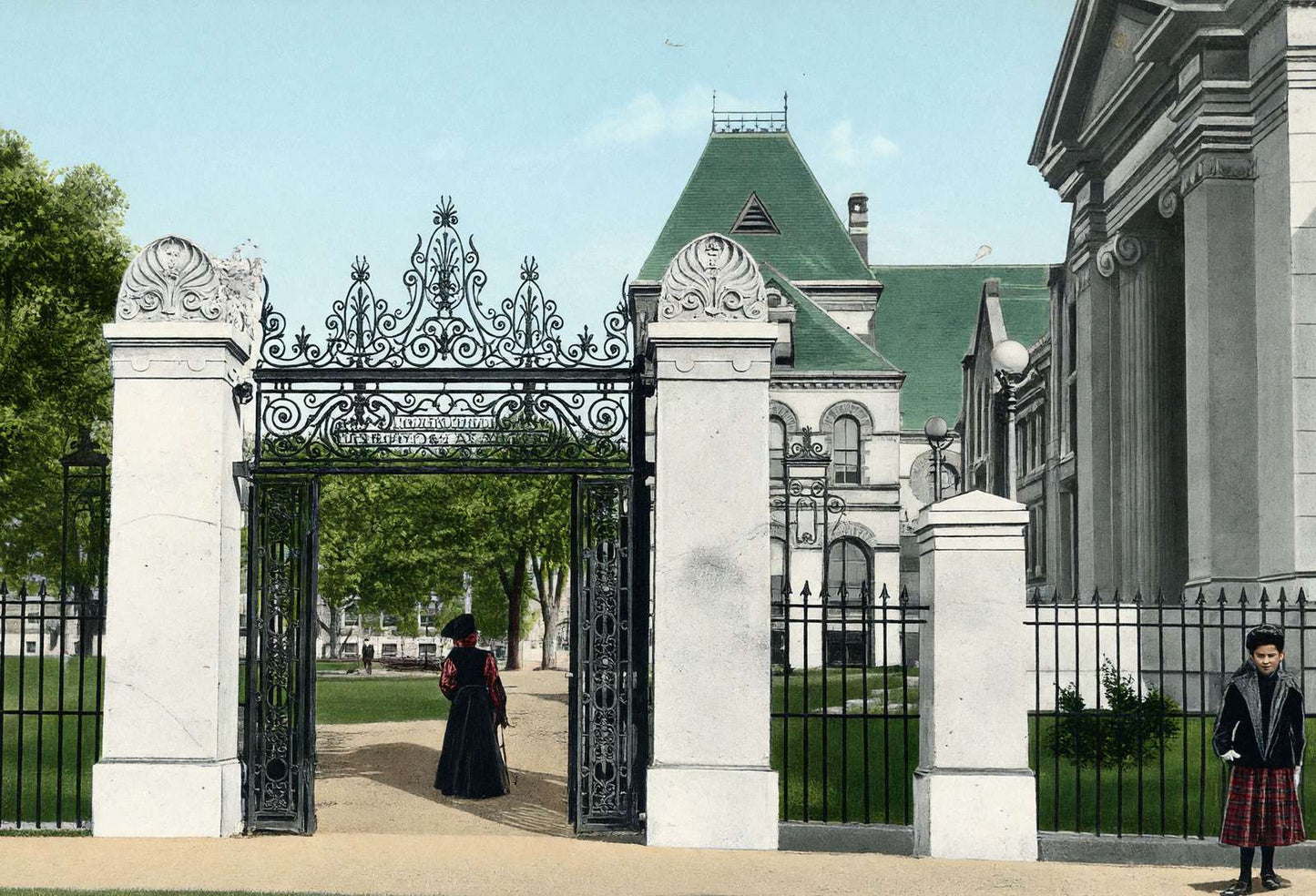 Brown Gate Providence RI in 1907 Vintage Print (7 Sizes) - Premium Print