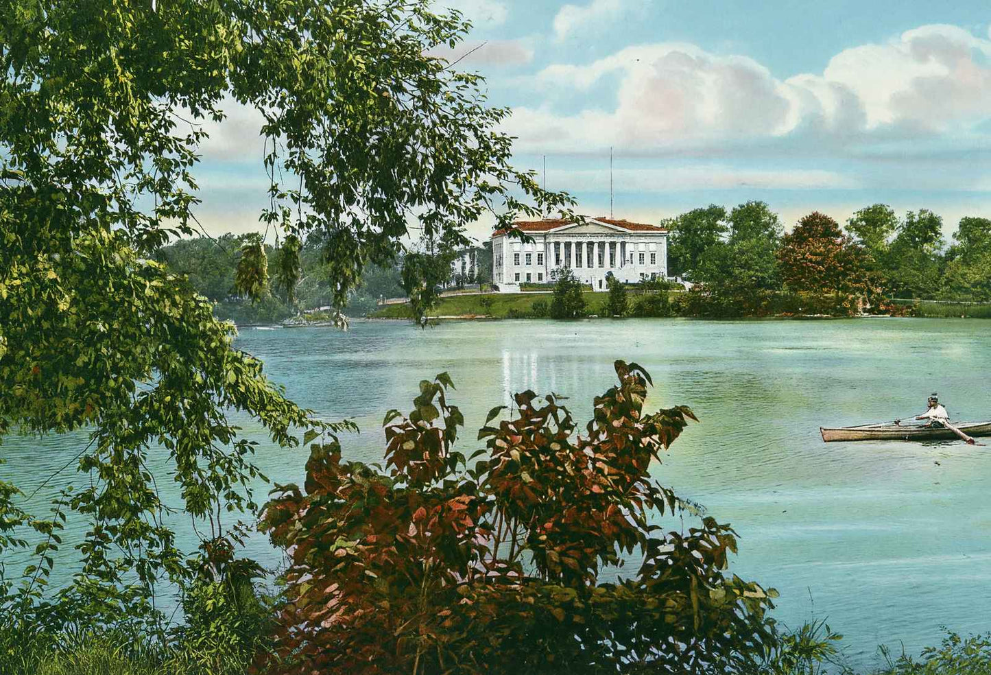 Historical Society Building Delaware Park Buffalo in 1905 Vintage Print