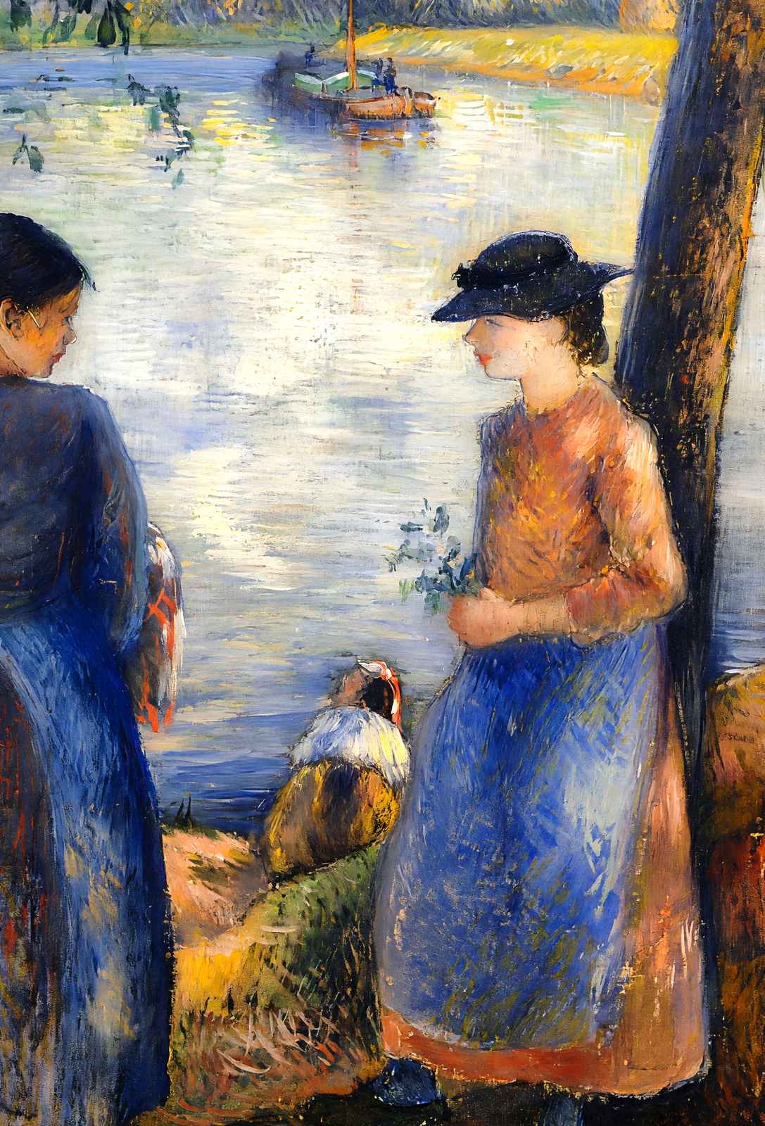 By the Water Art Print 1881 Painting by Camille Pissarro (6 Sizes) - Acid Free