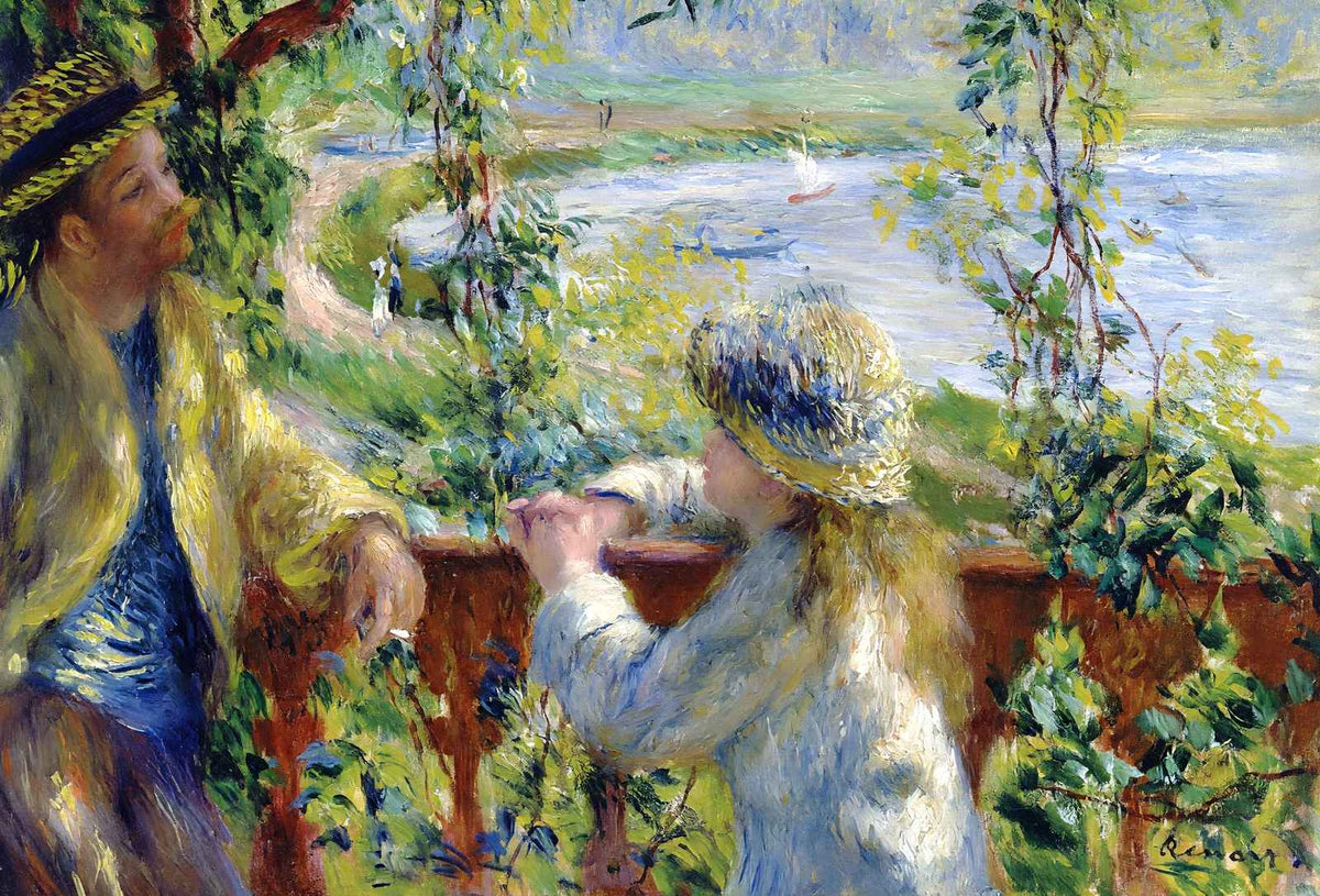 By the Water (Near the Lake) 1880 by Pierre-Auguste Renoir Art Print (6 Sizes)
