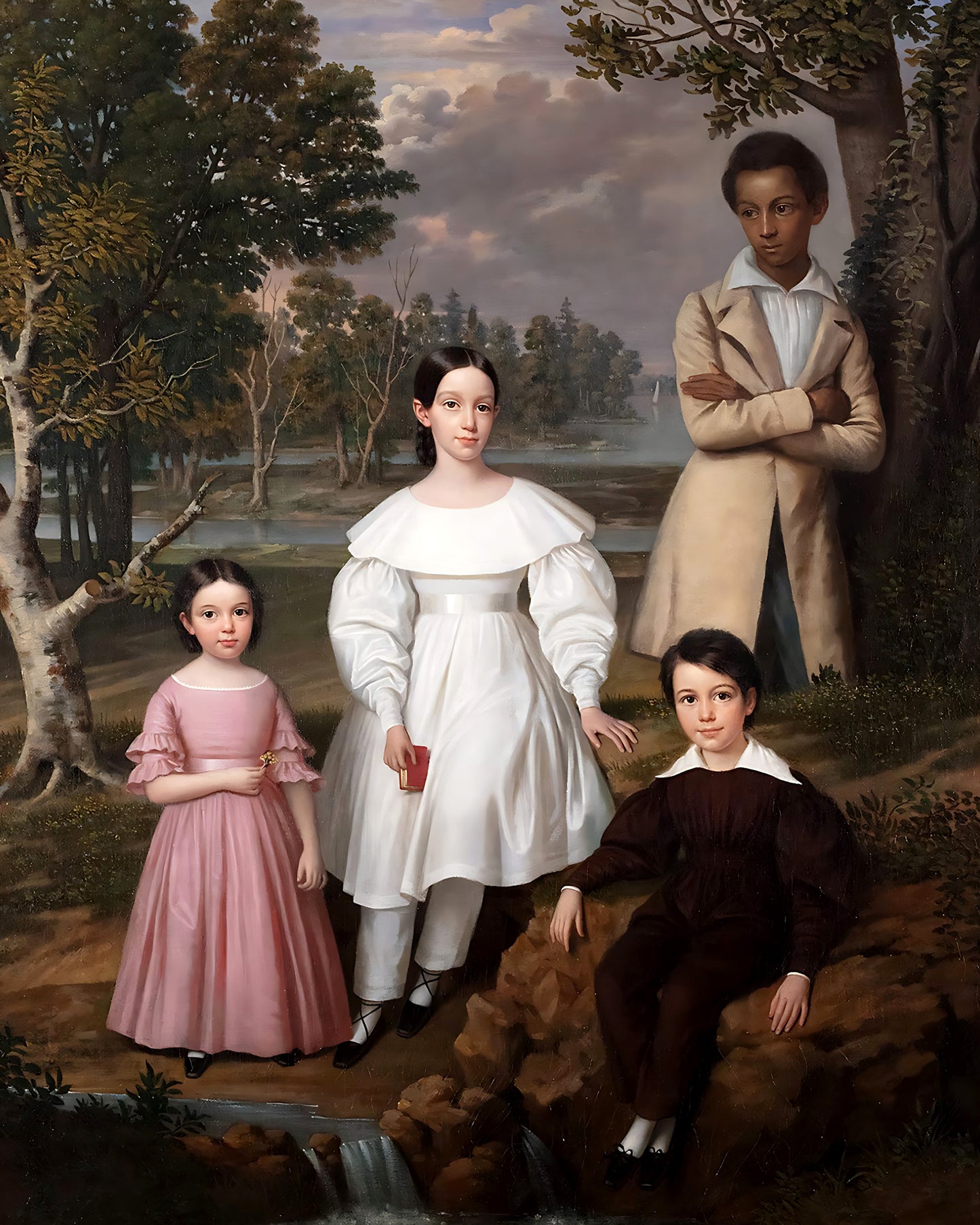 Bélizaire and the Frey Children Painting by Jacques Amans 8x10" Print