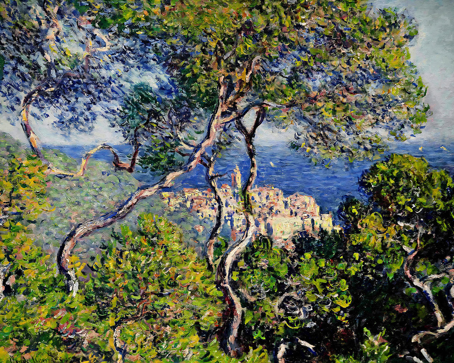 Bordighera Painting by Claude Monet 8x10" Art Print