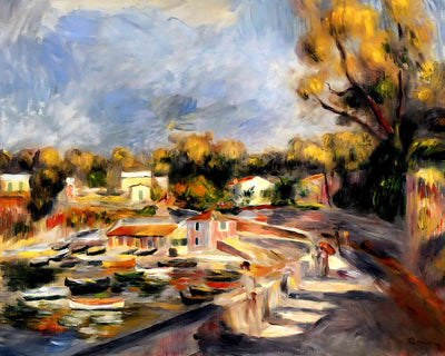 Cagnes Landscape Painting by Pierre-Auguste Renoir 8x10" Art Print - Acid Free