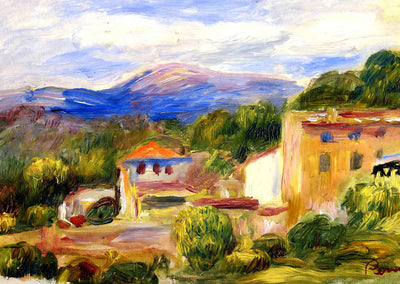 Cagnes Landscape Art Print 1910 Painting by Pierre-Auguste Renoir (6 Sizes)
