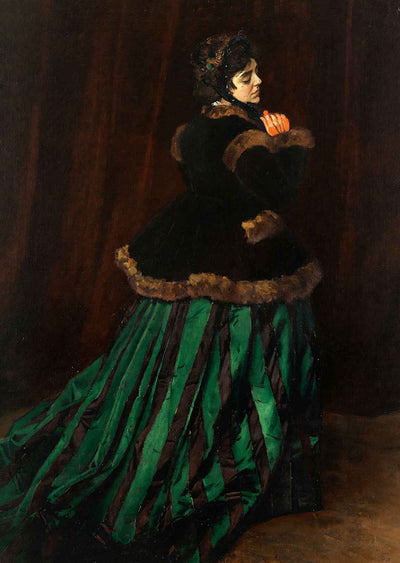 Camille Art Print 1866 by Monet (6 Sizes) - High Quality
