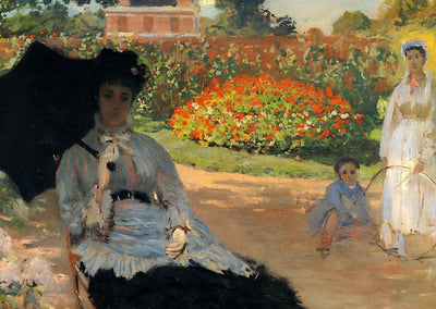 Camille Monet in the Garden Art Print 1873 Painting by Claude Monet (6 Sizes)