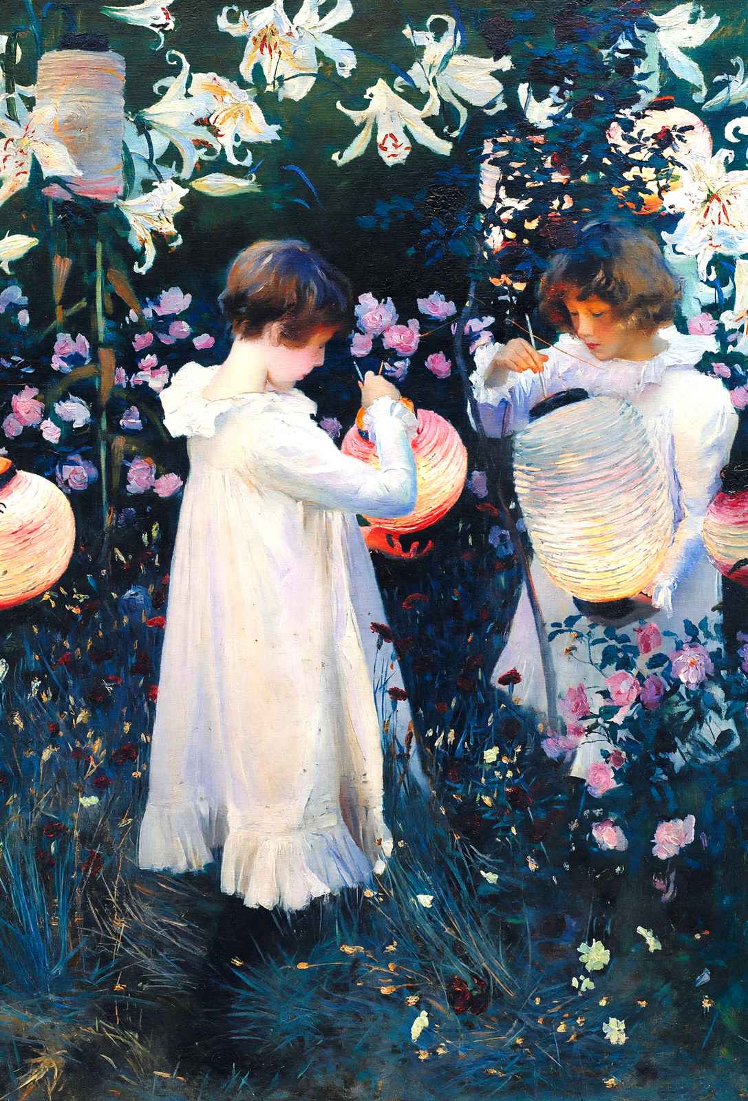 Carnation, Lily, Lily, Art Print Rose by John Singer Sargent (6 Sizes)