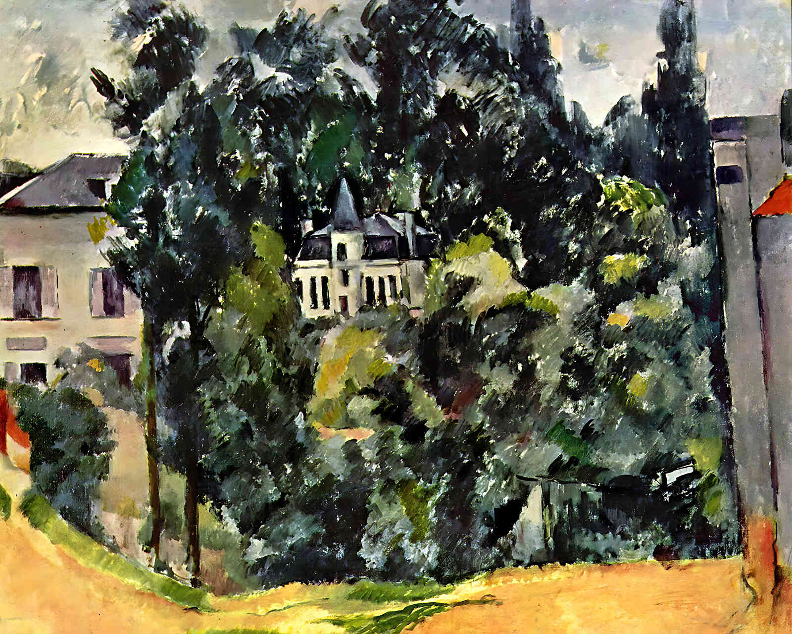 Castle of Marines Painting by Paul Cezanne 8x10" Art Print (Premium Print)