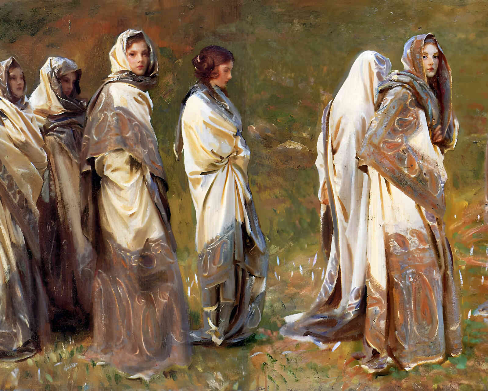 Cashmere 1908 Painting by John Singer Sargent 8x10" Art Print