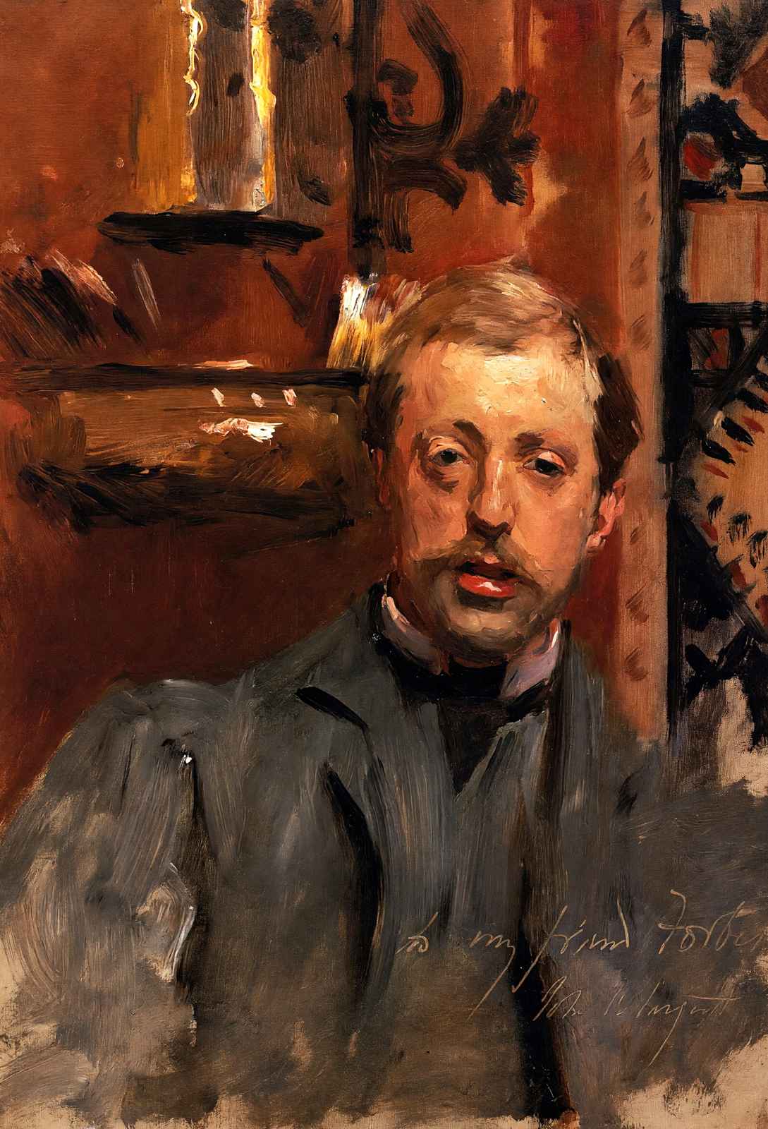 Charles Stuart Forbes 1883 Painting by John Singer Sargent Art Print (6 Sizes)