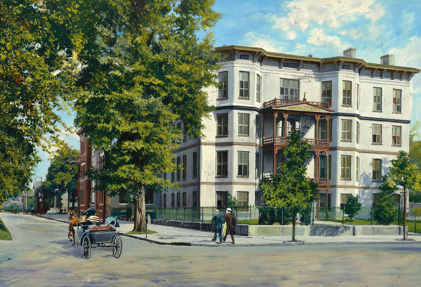 Chatham Academy Savannah GA in 1905 Art Print (7 Sizes) - Archival Paper