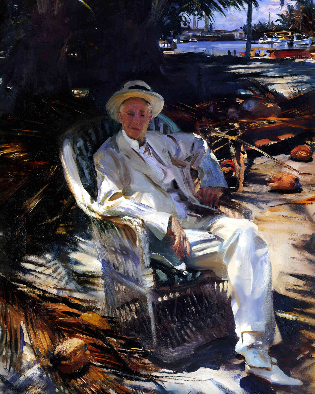 Charles Deering 1917 Painting by John Singer Sargent 8x10" Art Print